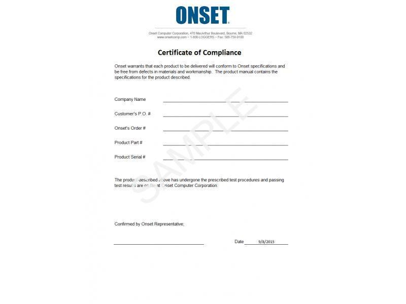 Compliance Certification